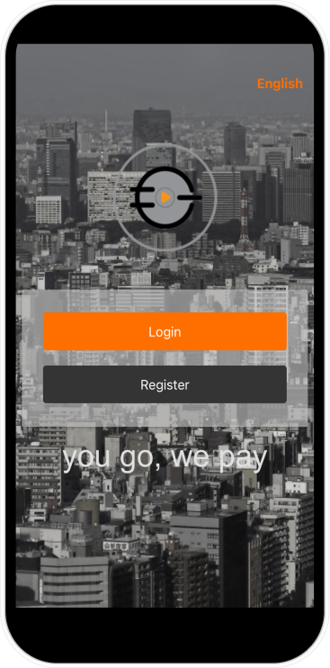 GoNpay App Login Screen